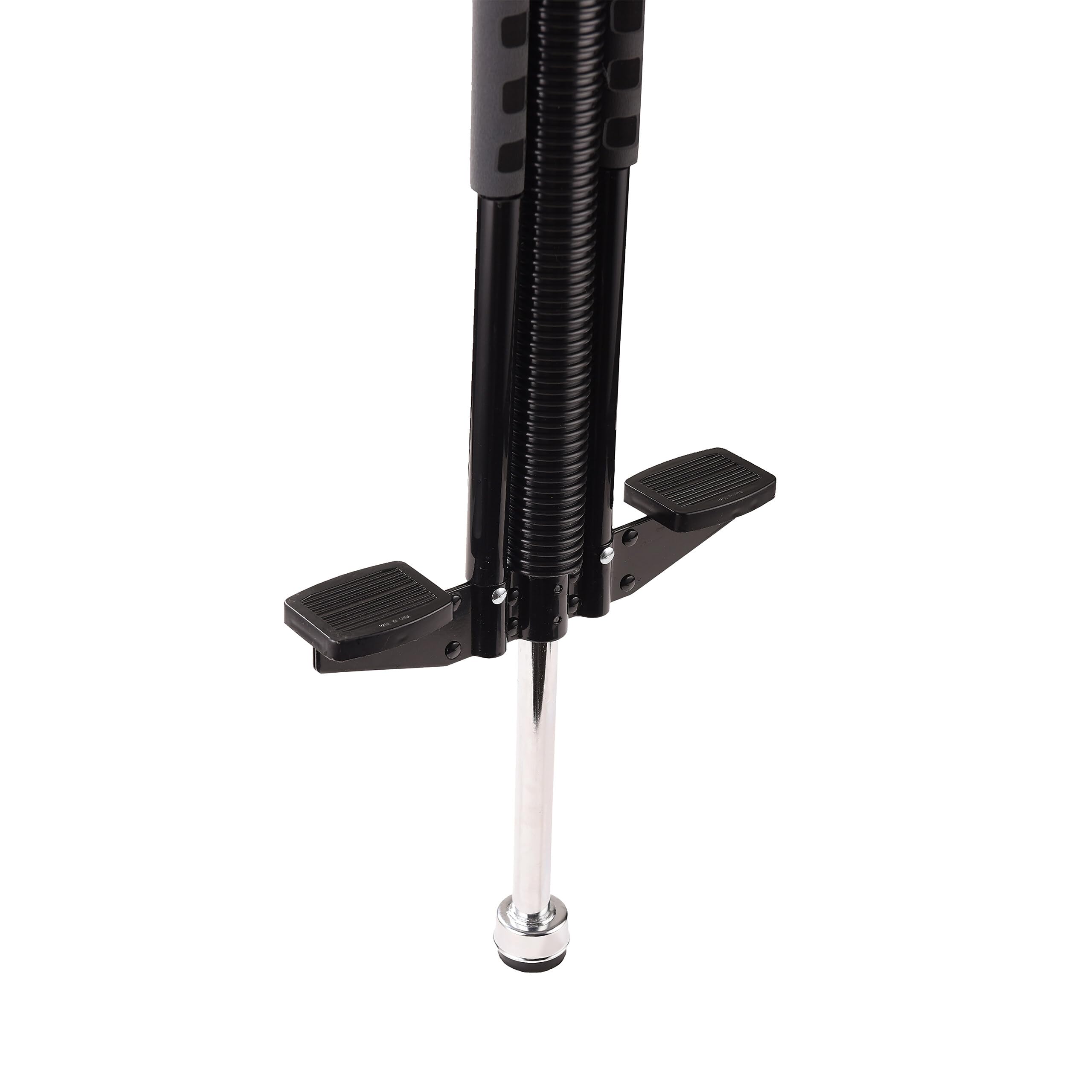 Relaxdays Pogo Stick para niños, Saltador Acolchado, Antideslizante, Acero Inoxidable, hasta 60 kg, 103x29x6 cm, Negro