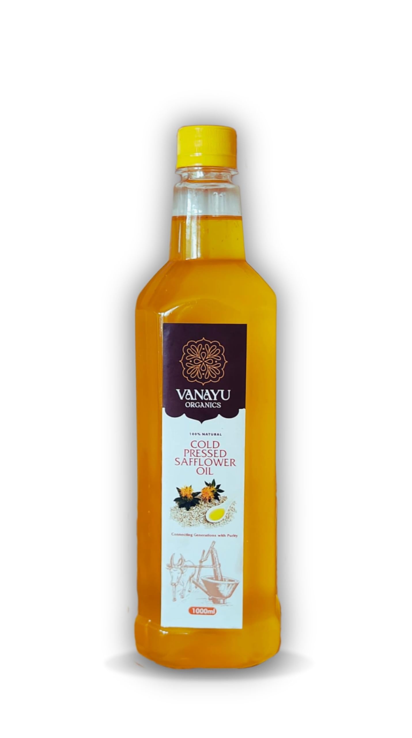 Vanayu Organics Cold Pressed Safflower Oil Pure Safflower Oil| Size - 10000ML (B0DCK4VY1T) Amazon Price History, Amazon Price Tracker