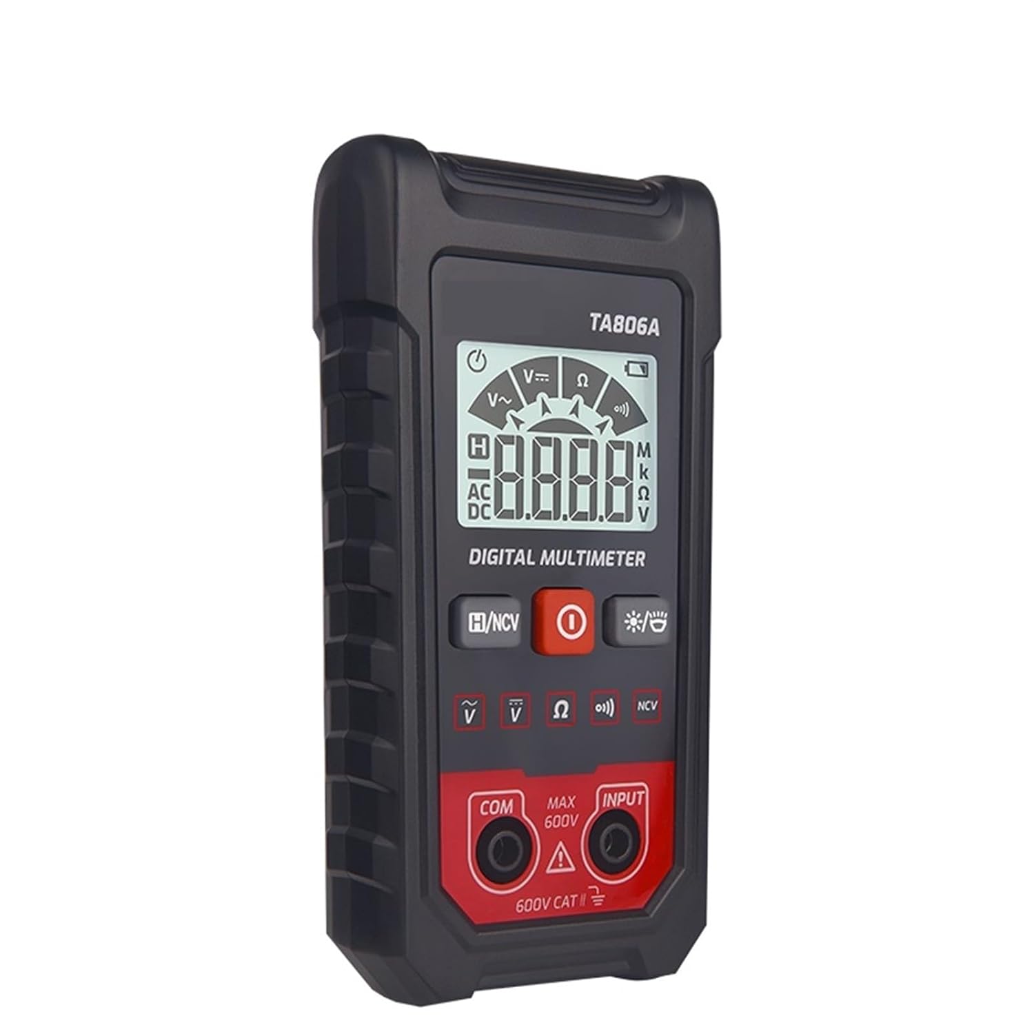TA806A Digital Multimeter - 600V AC/DC Voltage & 4000 Counts Resistance Tester - Portable Professional Meter for Smart Handheld Testing, Perfect for Electricians & DIY Enthusiasts