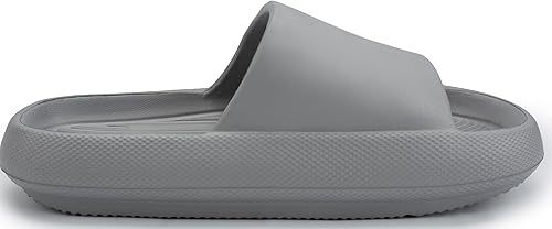 Miniatura 3 de Axcone Pantuflas de almohada para mujeres y hombres, sandalias de ducha antideslizantes para baño, suela gruesa suave