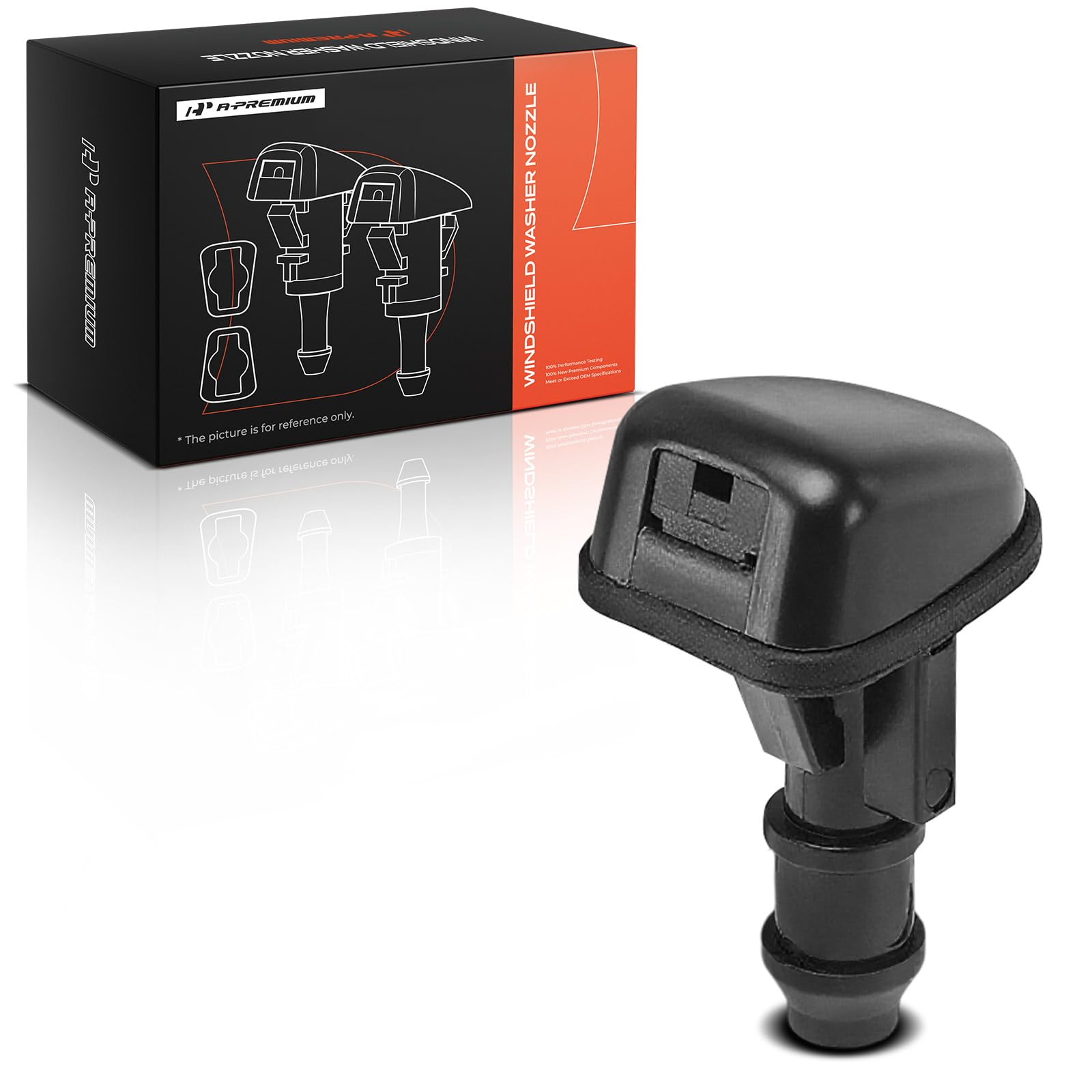 Amazon.com: A-Premium Front Windshield Washer Nozzle Compatible