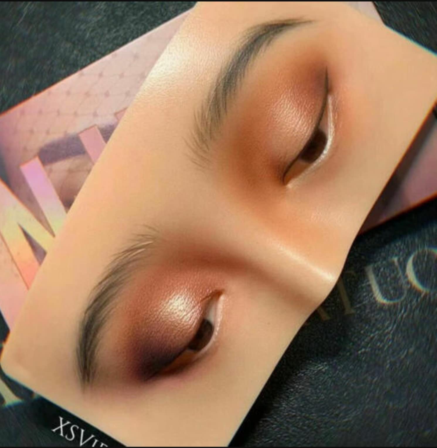 FEELHIGH Makeup Practice Board, Silicone Face - Realistic Surface for Makeup Practice 2