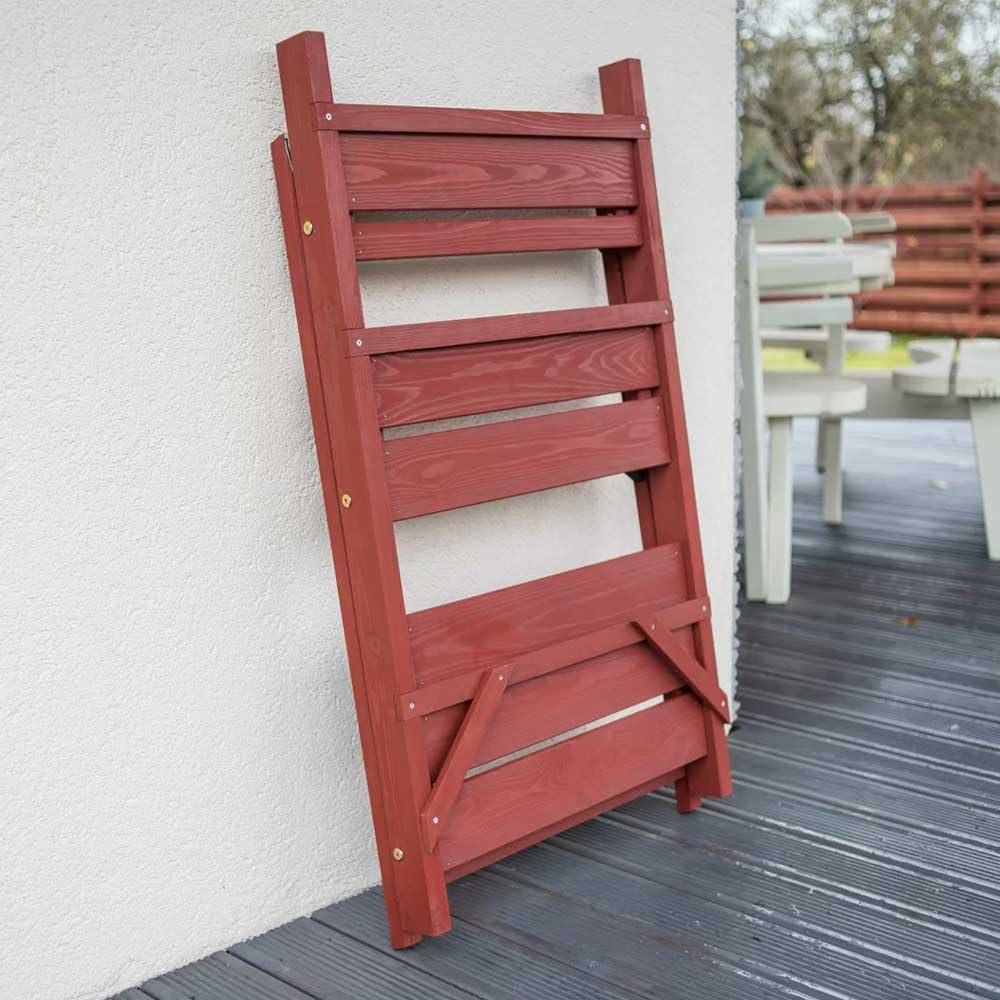 SUNWOOD Blumenregal für den Außenbereich, aus Kiefernholz, 58 x 32 x 100 cm, mit Schutzlackierung, braun, für Pflanzen, Kräuter und Blumen