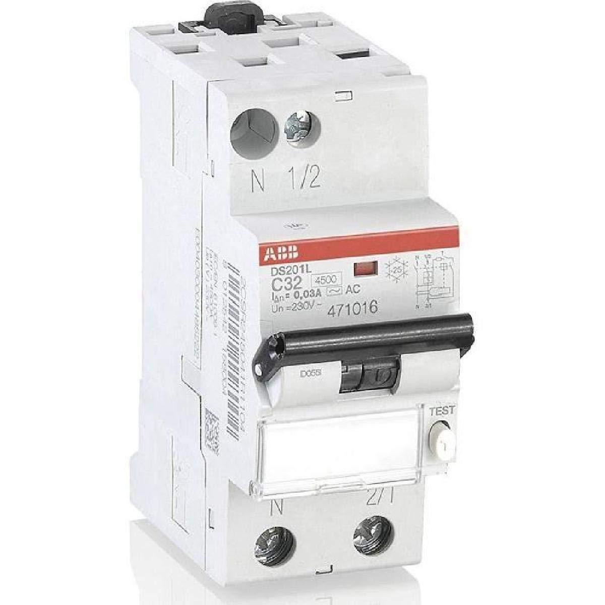 ABB 471016GSB Disjoncteur différentiel phase plus neutre 32 A