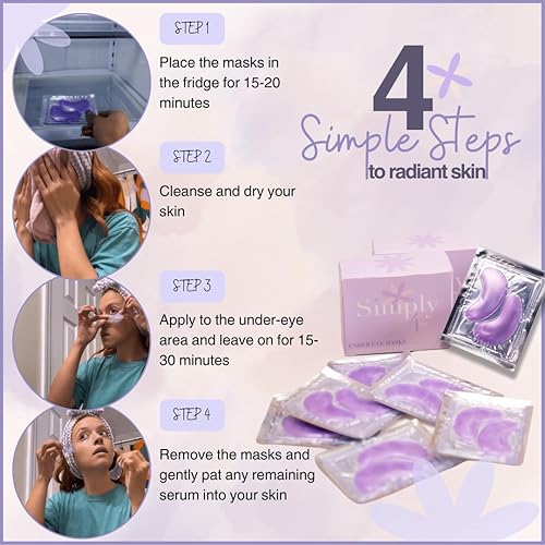 Miniatura 6 de Mascarillas para debajo de los ojos, 20 pares, colágeno hidrolizado, ácido hialurónico para arrugas, círculos Drak, bolsas para los ojos, hinchazón,