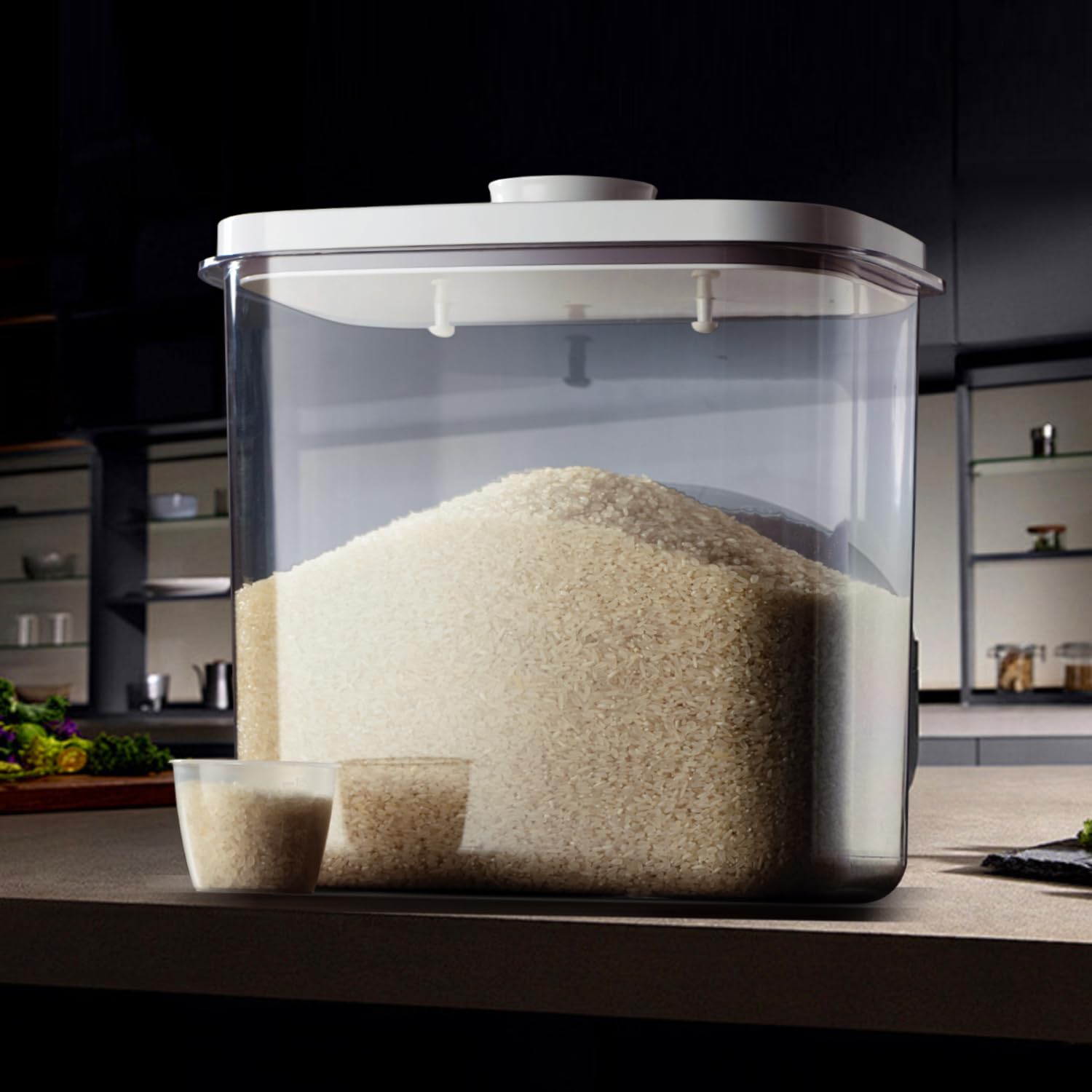Snapklik.com : LivLab Rice Container - 25 Lbs/12KG/12L Rice Dispenser ...