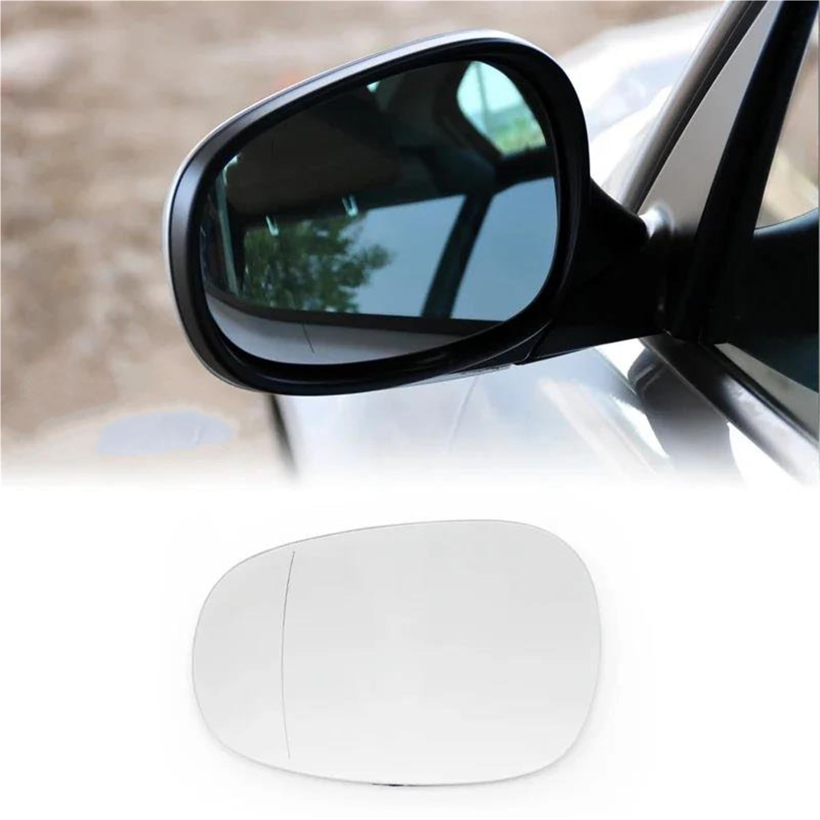 Espejo Retrovisor De Coche, Cristal Reflectante, Piezas De Lente Para Serie 1, Serie 3, E82, E88, E90, E91, E92, E93, LCI Cristal de retrovisor lateral(Izquierda y derecha)
