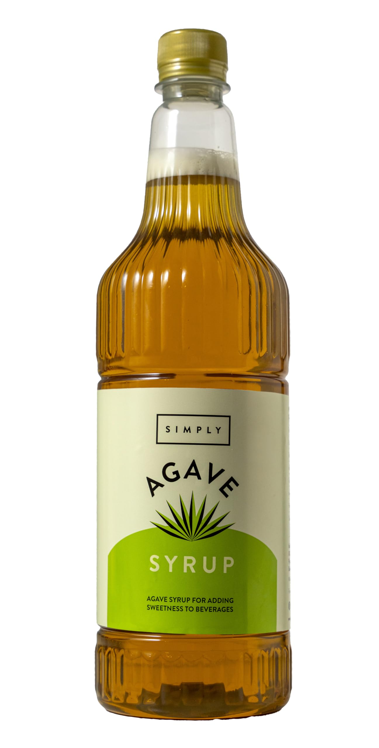 Simply Agave Syrup 1L – Natural Coffee Syrup for Iced Matcha, Lattes, Cocktails, Frappes & Smoothies – Vegan & Halal – For Hot & Cold Drinks