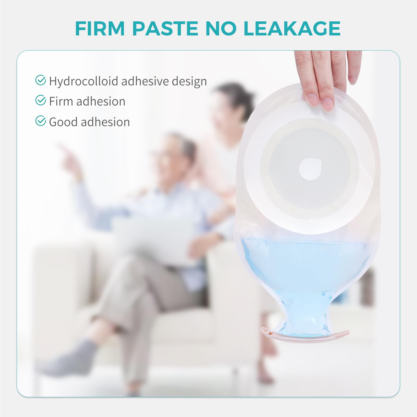 10 PCS Colostomy Bags,Ostomy Supplies,One Piece Drainable Ostomy Pouch with Closure for Ileostomy Stoma Care, One Piece Ostomy Bag,Cut-to-Fit,650ml, (Include 2 x Clamps)