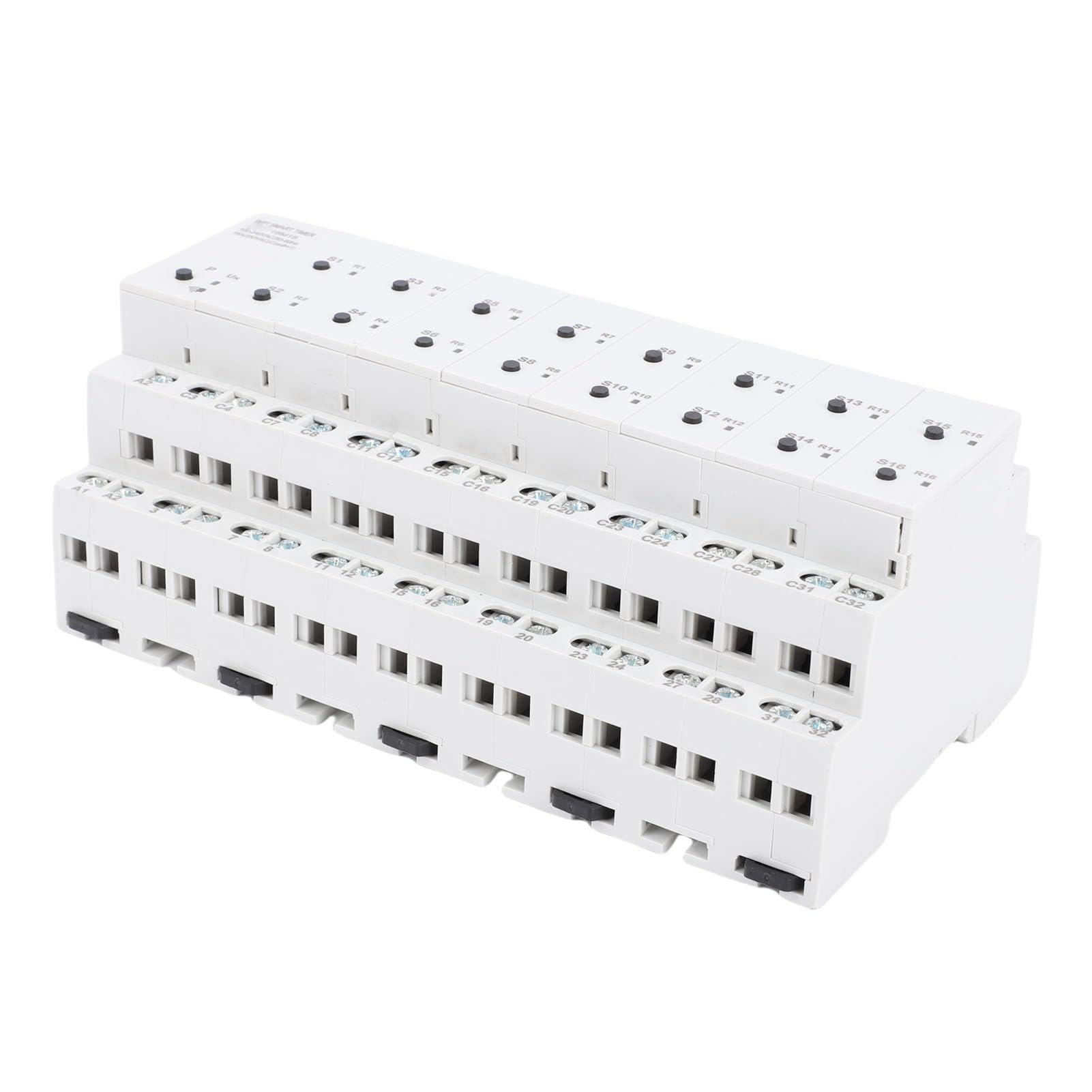 Eujgoov Zeitschaltuhr mit Sprachsteuerung, Intelligenter Timer, 16-Kanal-App-Steuerung mit 30 Backup-Programmen für den Assistenten