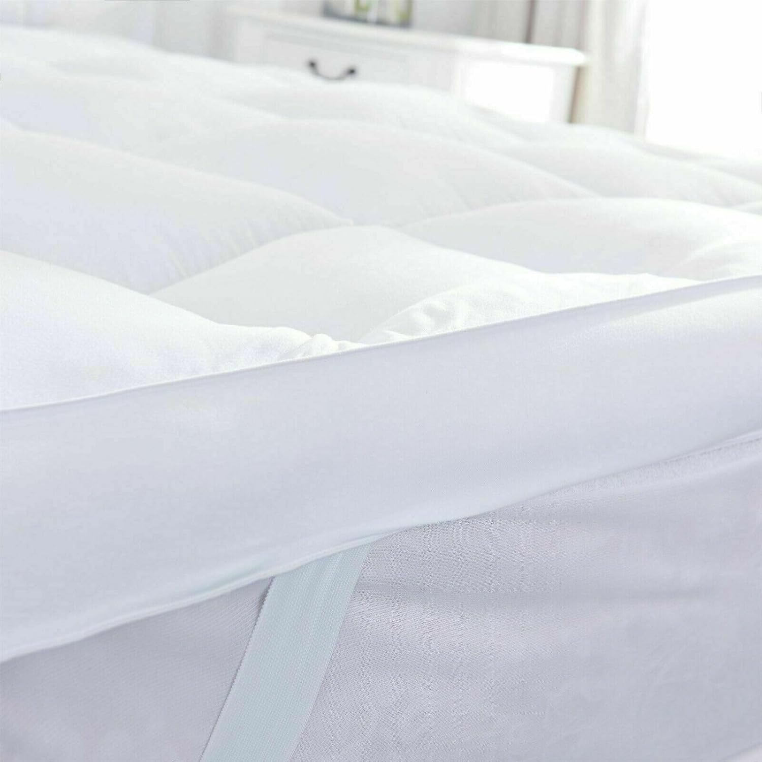 Microfibre Mattress Topper 10cm Thick Hotel Quality Anti Allergenic