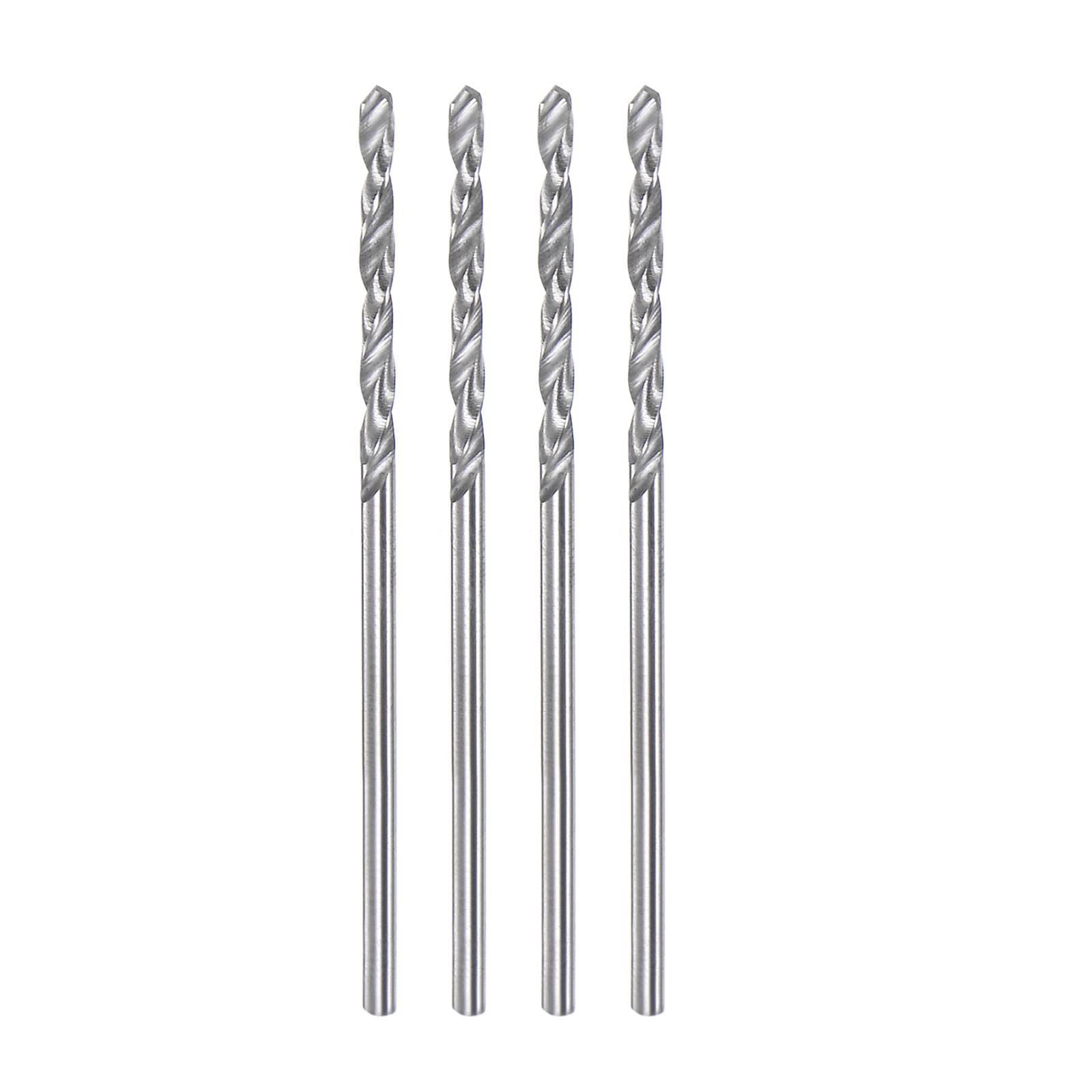 HARFINGTON 4pcs Solid Carbide Drill Bits 1.5mm C3/K10 Tungsten Carbide Precision Mini Micro Straight Shank Twist Drill Bit for Stainless Steel Metal Plastic Wood
