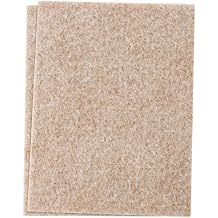 Soft Touch Self-Stick Furniture Felt Sheet for Hard Surfaces to Cut into Any Shape - Oatmeal, 4-1/2" x 6" sheets, Linen 2 pack