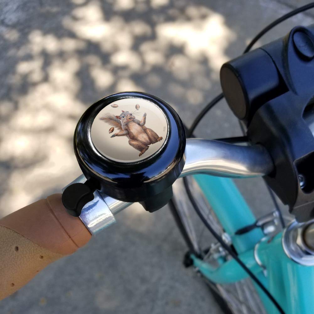 GRAPHICS & MORE Squirrel Juggling His Nuts Crazy Funny Bicycle Handlebar Bike Bell