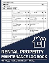 Rental Property Maintenance Log Book: Apartment / House Repair & Maintenance Record Logbook with Inspection Checklist | Home Maintenance Checklist for Landlord