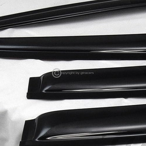 Miniatura 9 de Viseras de ventilación para deflector de ventana 2008-2012 compatibles con Chevy Malibu  Humo oscuro delantero trasero protector solar  lluvia