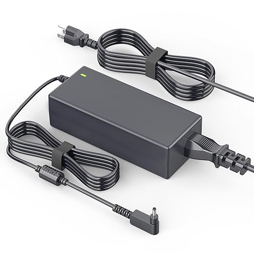 65W 19V 3.42A AC Power Adapter Charger Laptop Charger for Acer ChromeBook R11 11 13 14 15 C720 C720P CB3 CB3-111; Aspire One Cloudbook 11 14 AO1-131-C7DW C9PM; AC Replacement Adapter Power Supply Cord