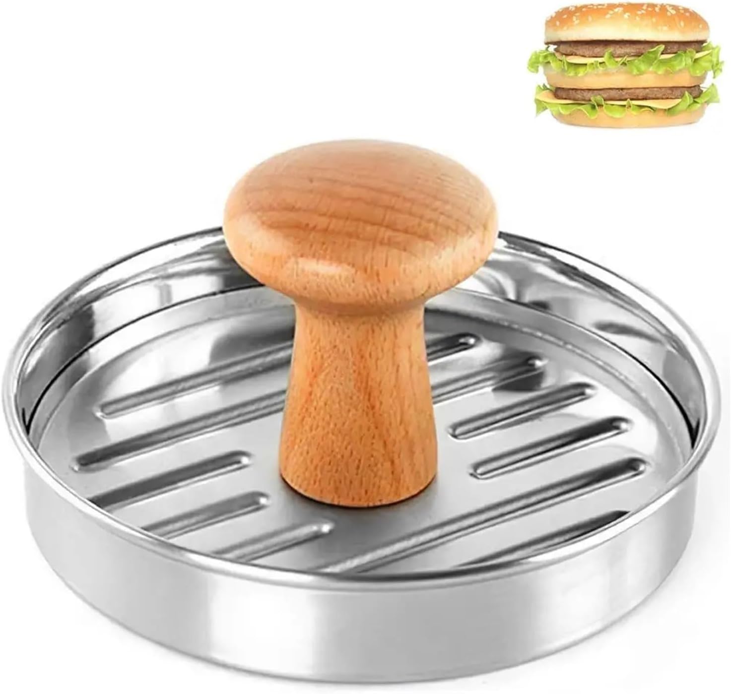 Stainless Steel Mould Press Machine Press Non-Stick Minced Press Restaura Grill Maker Mould