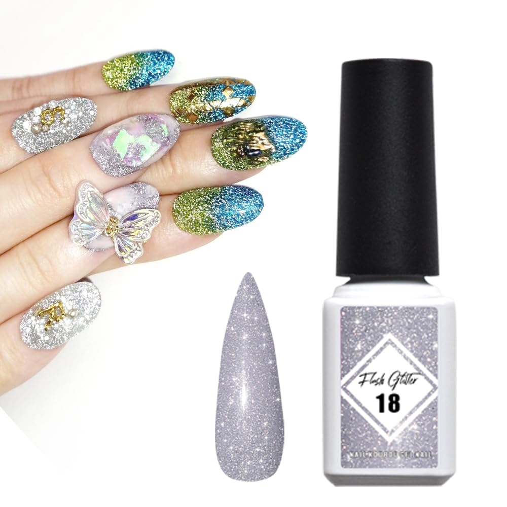 Amazon | フラッシュグリッター カラージェル ジェルネイル ポリッシュ