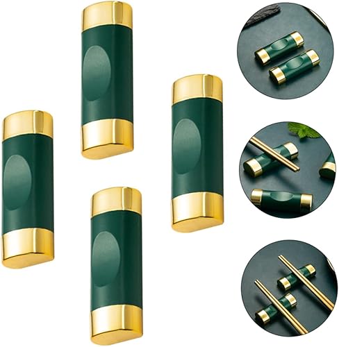 Miniatura 8 de Angoily Soportes para palillos para mesa 4 unids Home Palillos Stands Elegante Rust- Acero inoxidable