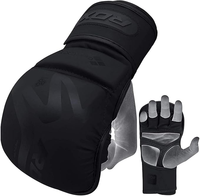 Guantes de MMA para Sparring, Cuero Sintético, Palma Ventila