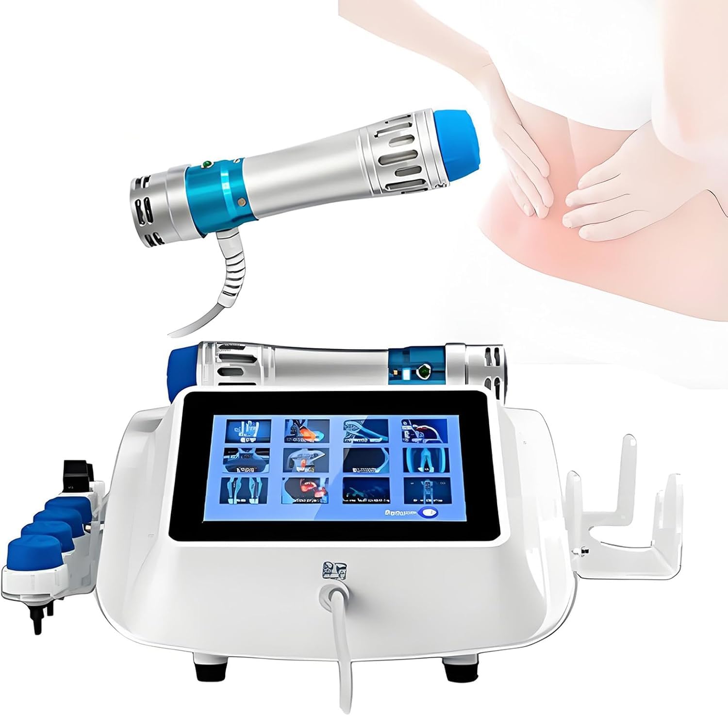 Dispositivo Per Terapia A Onde Durto, Massaggiatore Professionale A Onde Durto, Rigenerazione Tissutale Ad Alta Efficienza, Rilassamento Muscolare, Apparecchiatura Fisioterapica Multifunzionale.