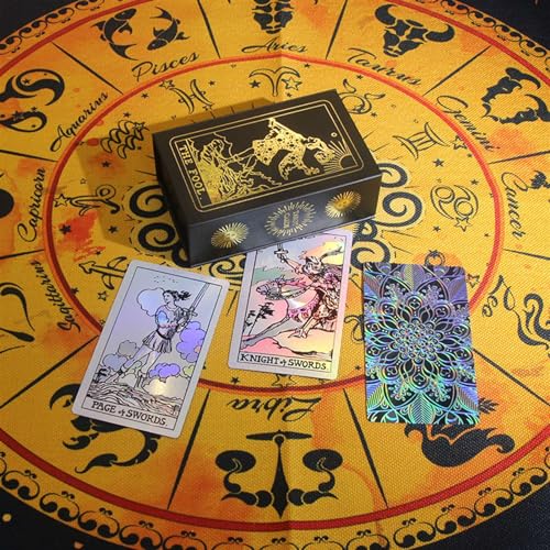 Baraja de Tarot 78 Cartas con Purpurina para Principiantes