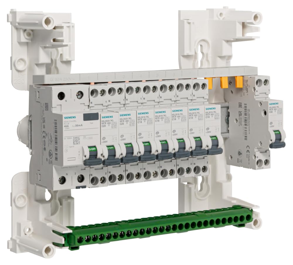 SIEMENS - Tableau 1 Rangée Pré-Équipé Monophasé - 1 Inter Diff 40A