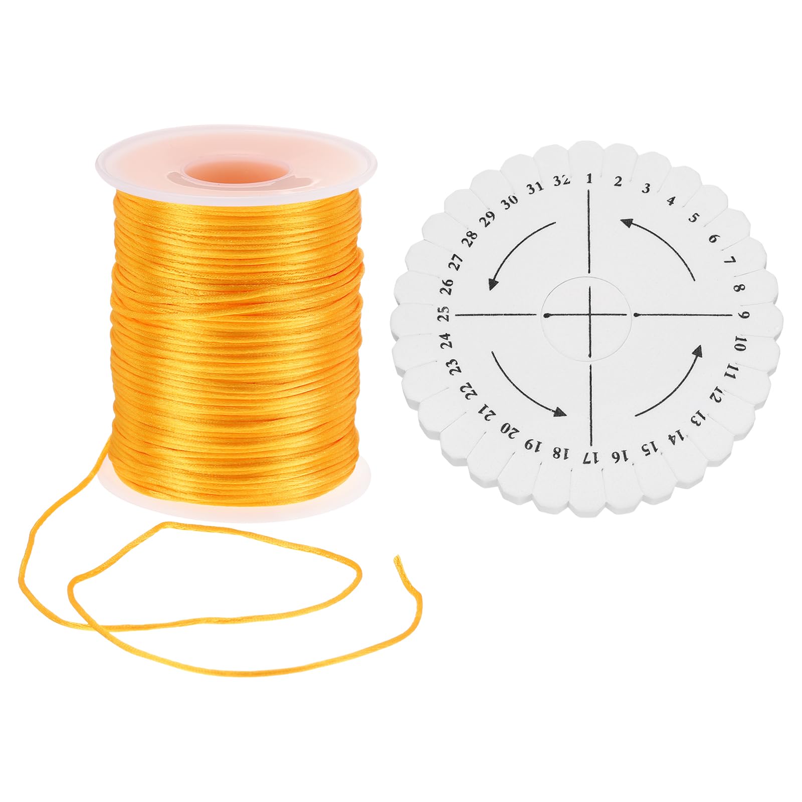 uxcell 109 Yards 1.5mm Satin String Cord