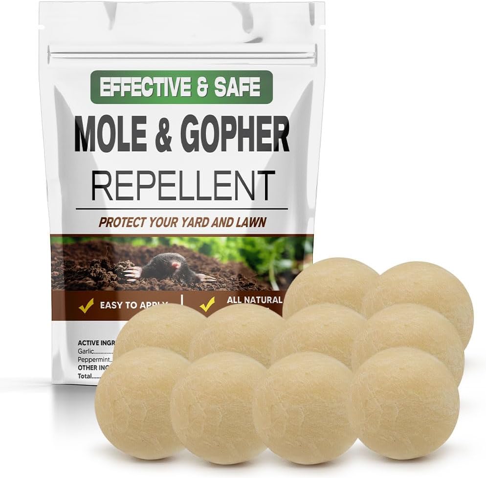 Amazon.com: Natural Elements Mole and Vole Repellent | 100% Castor Oil ...