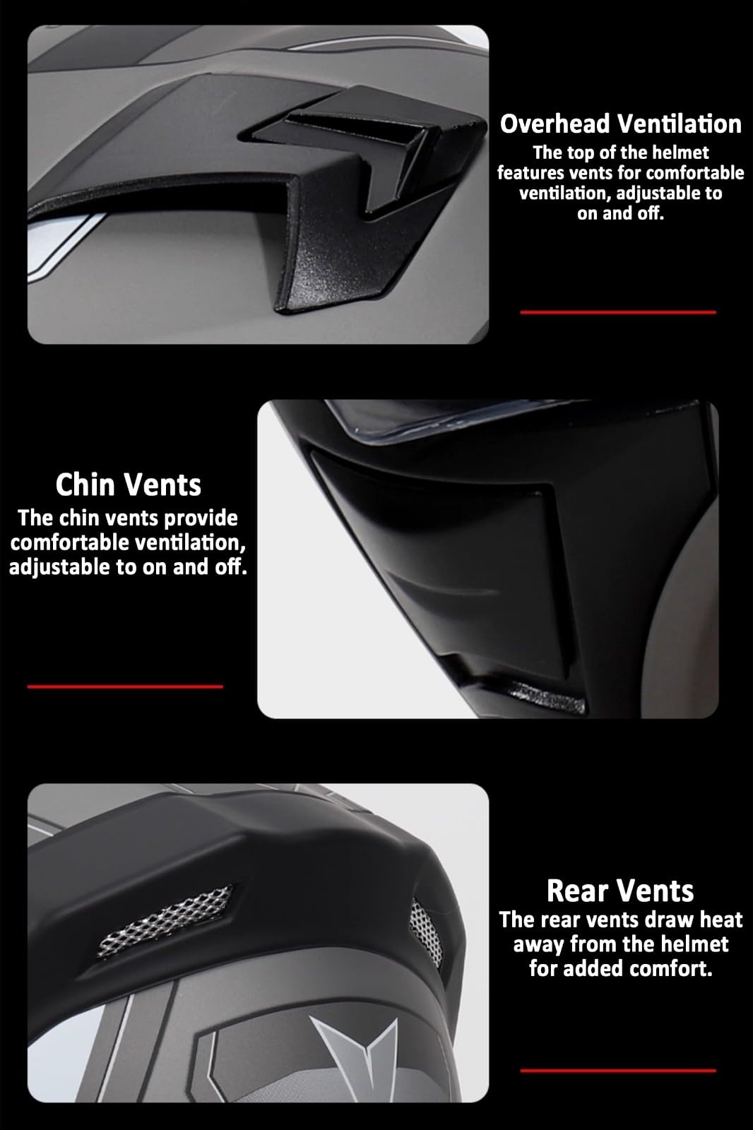 Kask motocyklowy, integralny kask motocyklowy, kask rowerowy z odchylaną osłoną przeciwsłoneczną, unisex, dopuszczony przez ECE 22.06