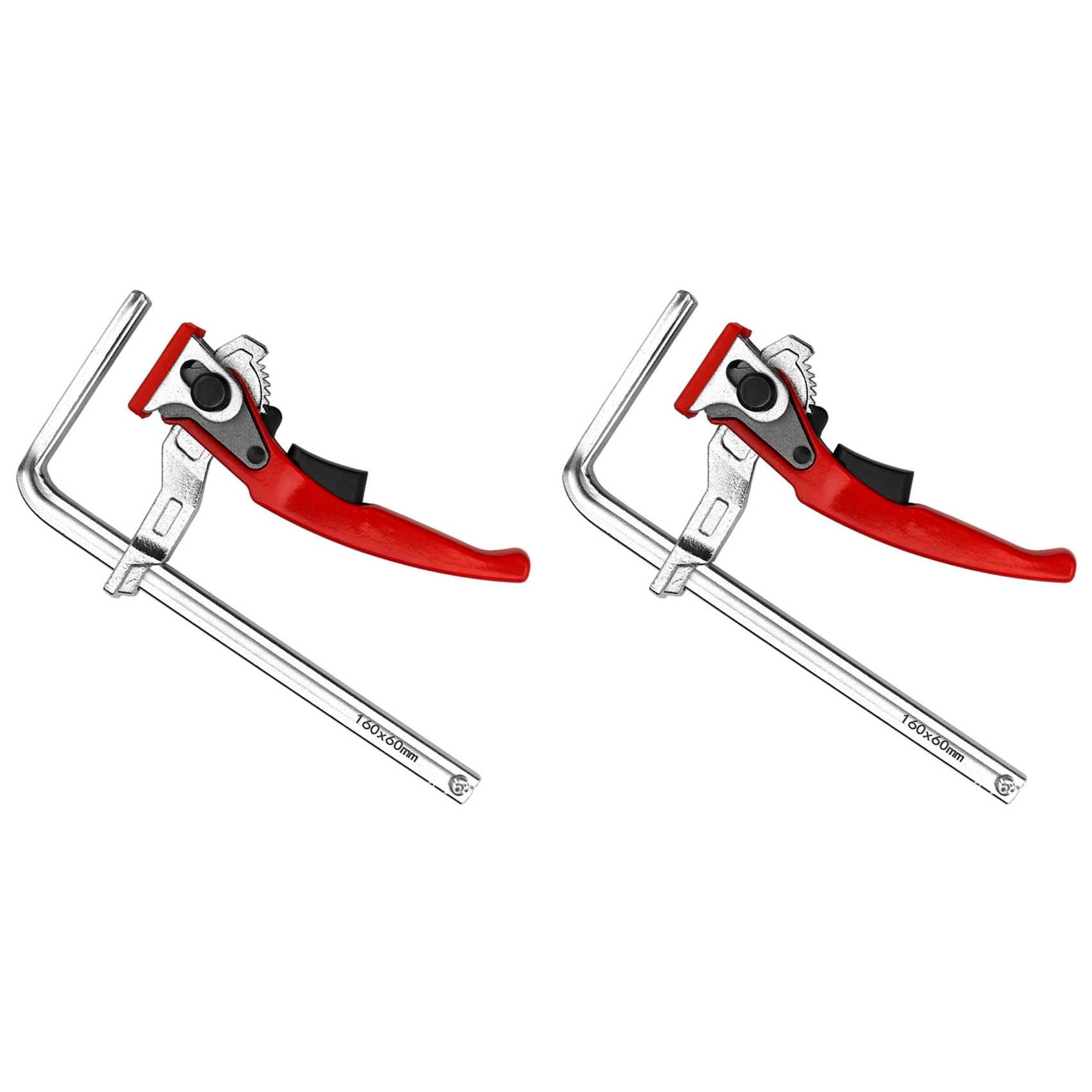 Wesafrae 2X Quick Ratchet Track Clamps Woodworking Track Clamps For Sanding, Cutting Ratchet Track Clamp 160X60mm