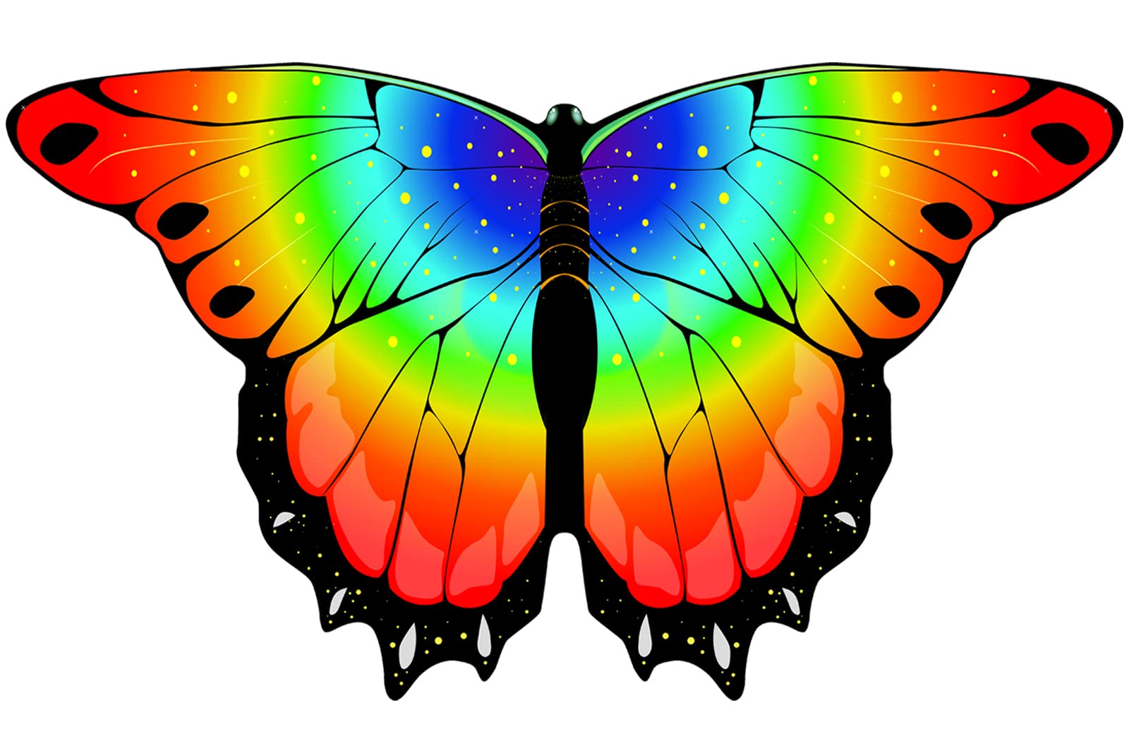 iROLEWIN Toddler-Kids Butterfly-Wings for Girls Butterfly-Costume Children Bug Dress-Up Wings as Play Toys Boys Party Favors