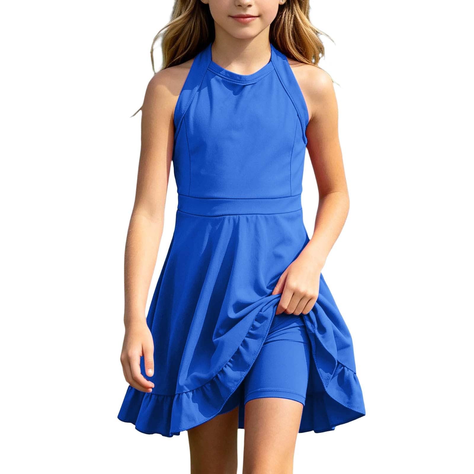 Vestidos de clase de producto: versátiles vestidos deportivos para uso diario con tirantes, estilo casual, adecuado para la escuela, el tiempo libre, danza