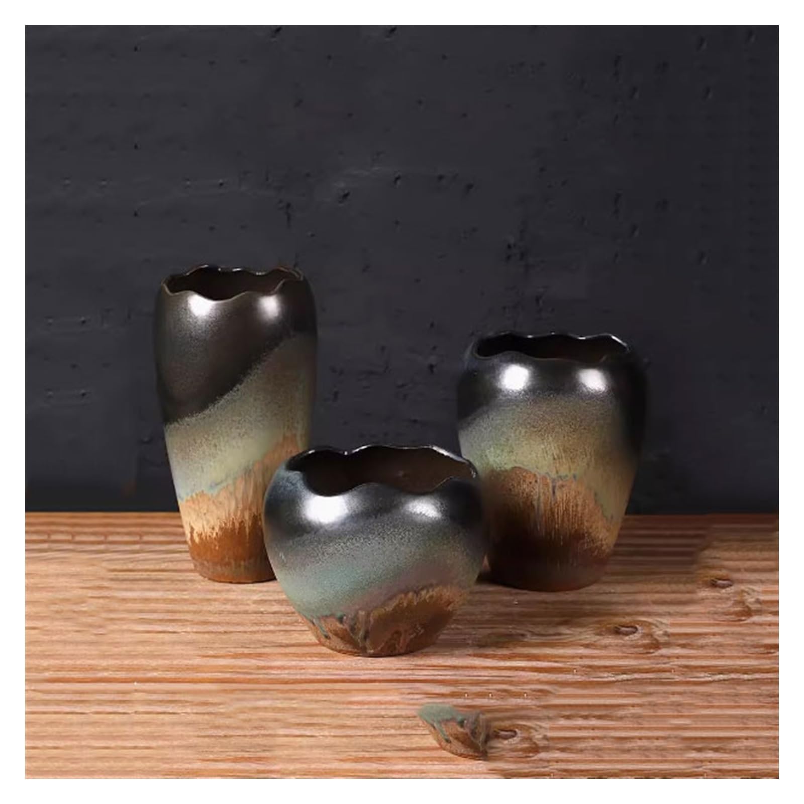 Sadzarka Do Kwiatów Doniczka Ceramiczna Duży Kaliber Soczysta Doniczka Kontrolująca Korzenie Vintage Półmisek Na Mięso Szorstkie Ceramiczne Doniczki Dla Roślin