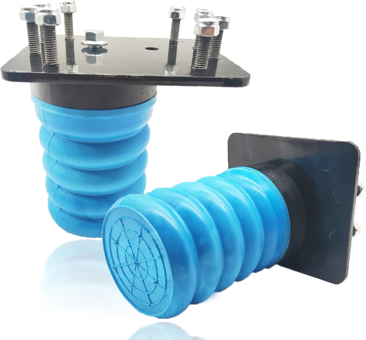 SSR-307-40 Rear Suspension Enhancement Blue | Bump Stop Fit for Dodge RAM 1500 2/4WD (2009-2023) | Rear Suspension Helper Springs | Rear Leaf Spring Suspension Kit