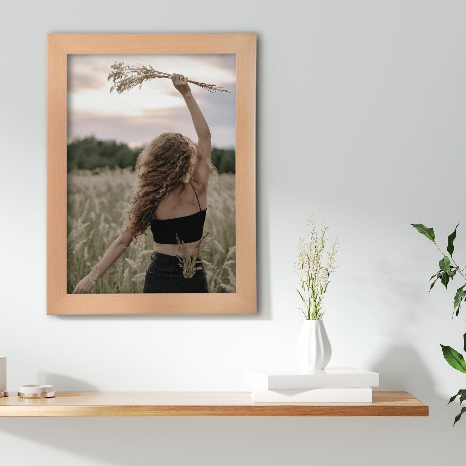 Online-GalleryKing Marco de fotos de madera 60 x 110 cm en haya | Foto | Póster | Rompecabezas | Galería | Marco
