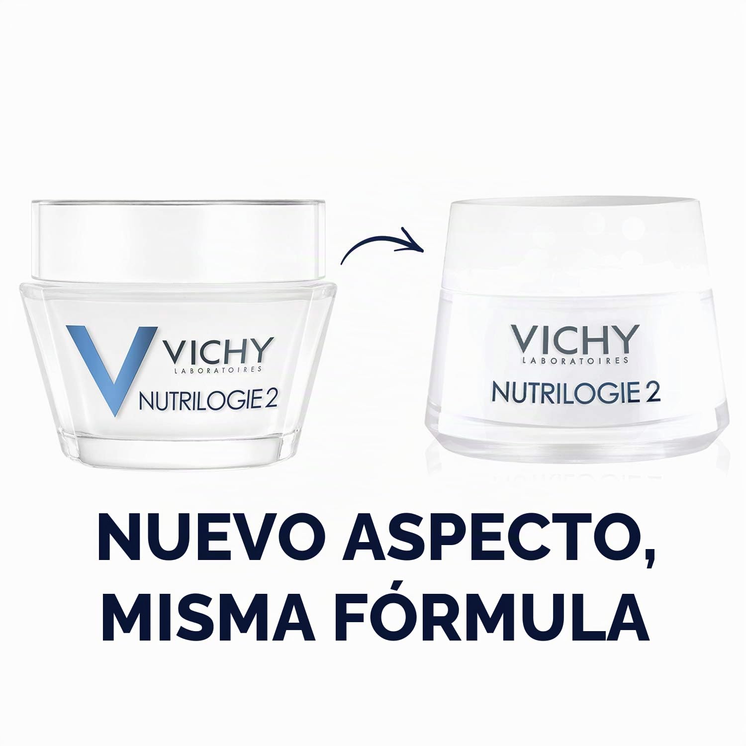 Vichy Nutrilogie 2 Crema Hidratante Facial para Pieles Secas - 50 ml (Paquete de 4)