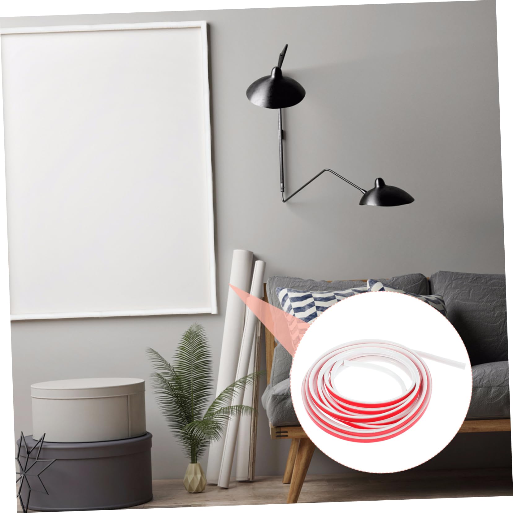 HOLIDYOYO Stable Performance Easy Clean Flexible Adhesive 5m Roll Perfect for Floor Wall