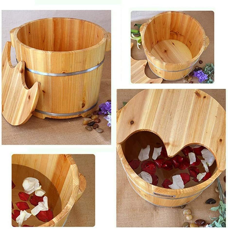 Bañera de madera para pies spa relajante miniatura 4
