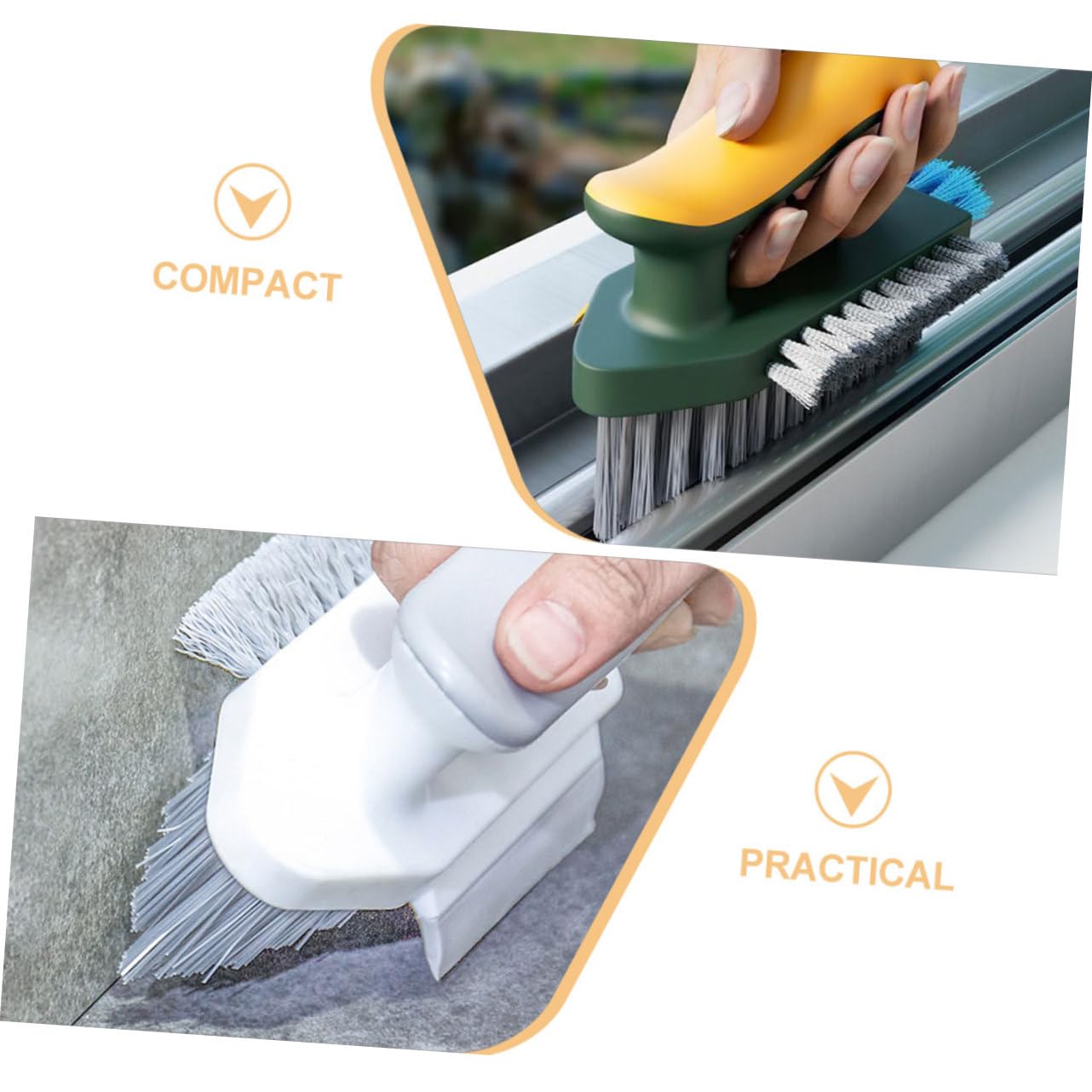 STOBAZA 10piezas Cepillo De Limpieza Azulejos De Cepillo De Ranuras y Esquinas Herramienta De Limpieza para Áreas Difíciles De Baño y Cocina