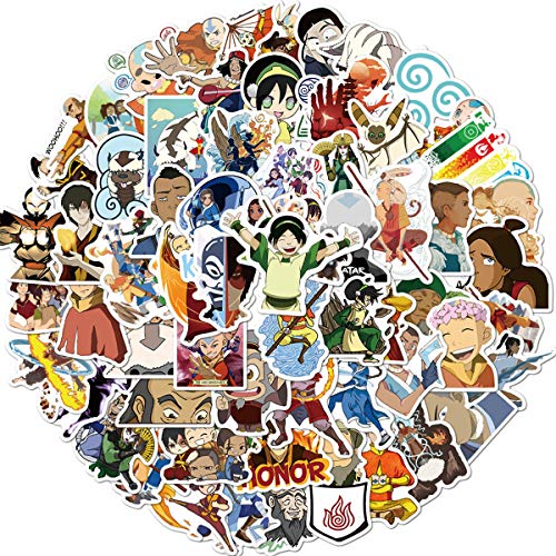 Cartoon Avatar: The Last Airbender Stickers Pack for Laptop Car Water Bottles Skate Bike Luggage Helmet Phone Vinyl 100pcs Doodle Decals Stickers (Avatar: The Last Airbender)