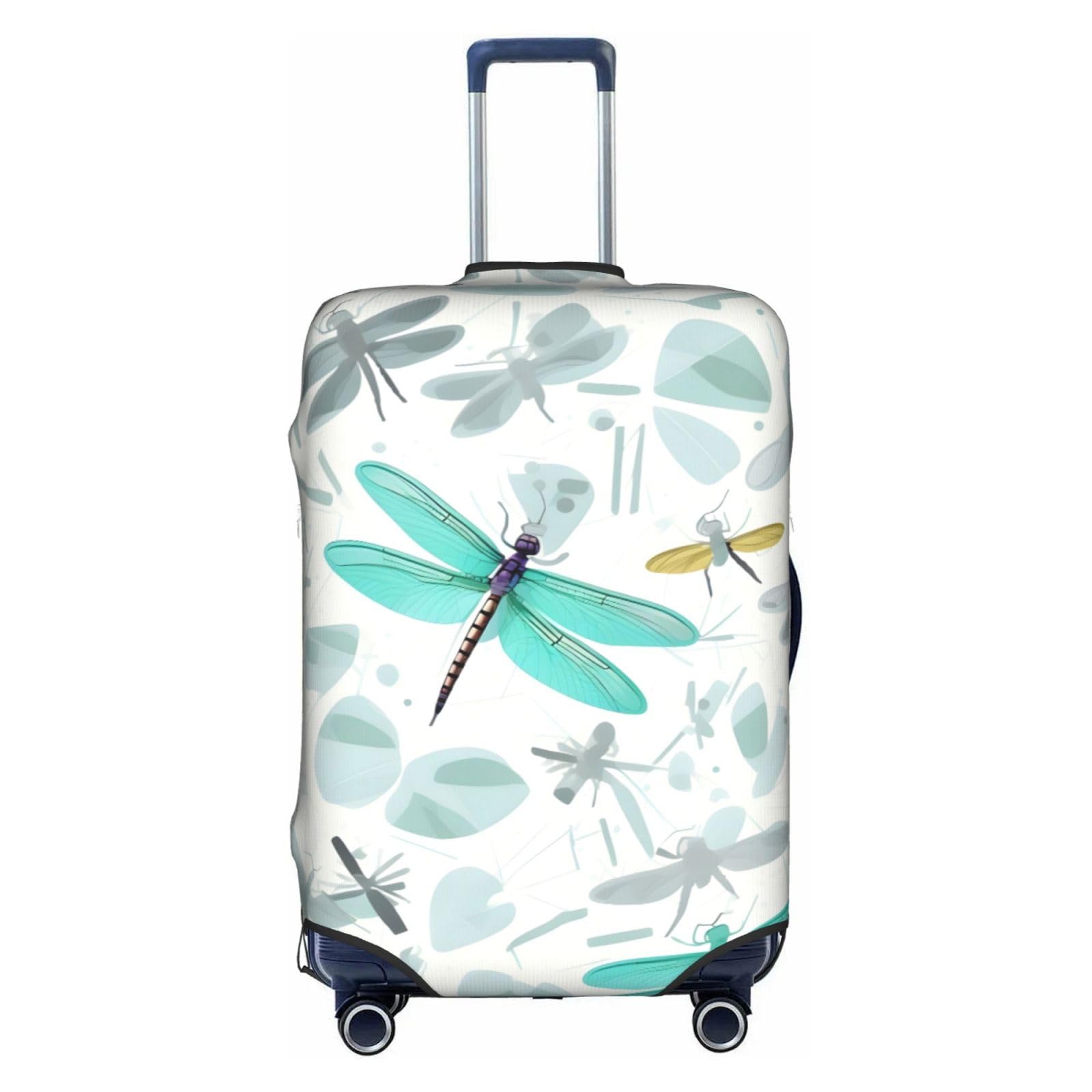 Housse de protection pour bagages haut de gamme verte avec zip dissimulé lavable