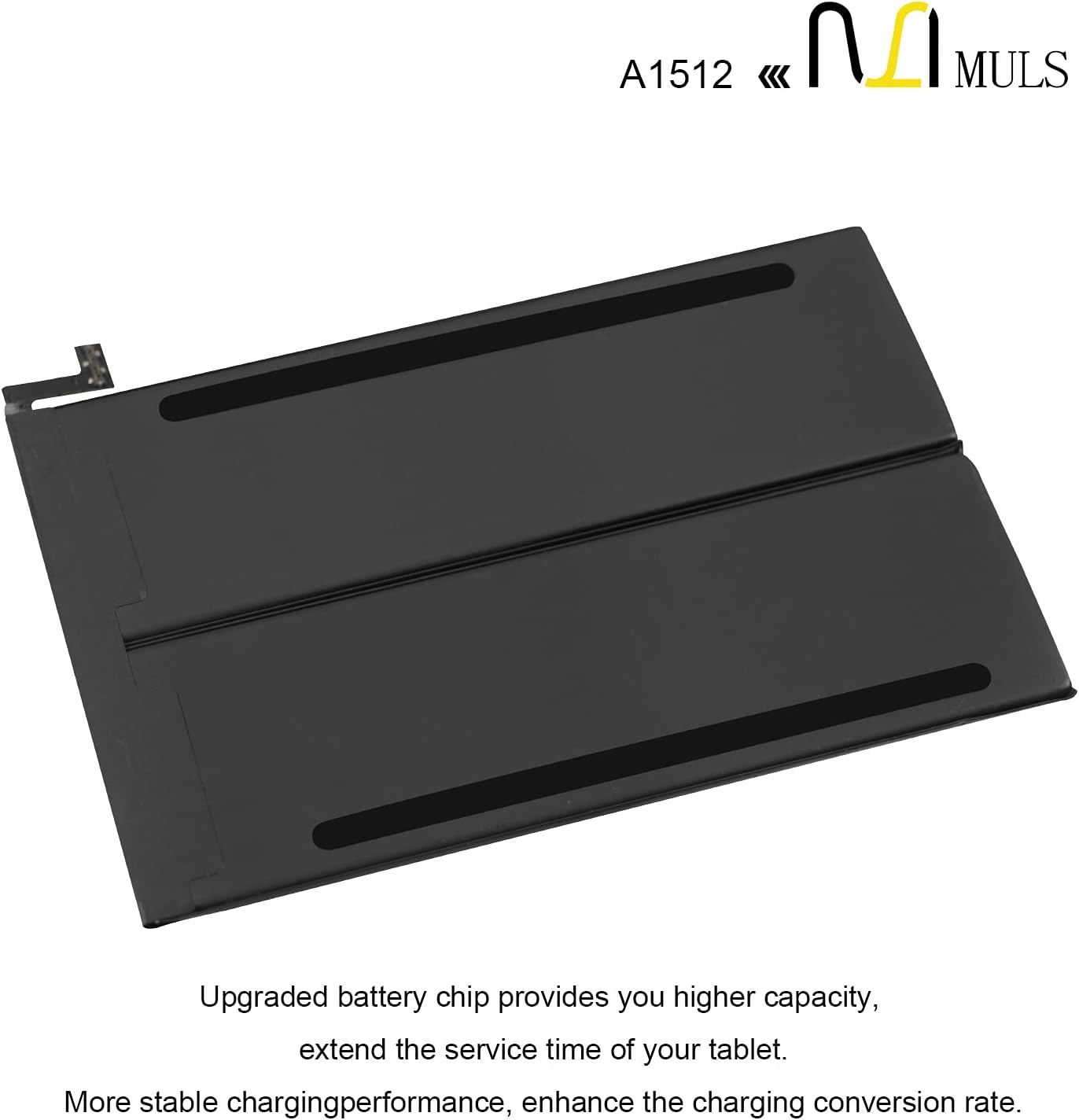 MULS A1512 Tablet Battery for Apple iPad mini 2 & iPad mini 3 A1489 A1490 A1491 A1599 A1600 A1601 ME276LL/A MF066LL/A MF247CH/A MGNV2LL/A MH3F2LL/A MGPW2CH/A MF544LL/A MF569LL/A MF580LL/A