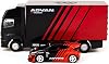 Tarmac Works Pandem Yaris RHD Right Hand Drive Red and Black Livery with Plastic Transporter Packaging 164 Diecast Model Car T64-080-ADV