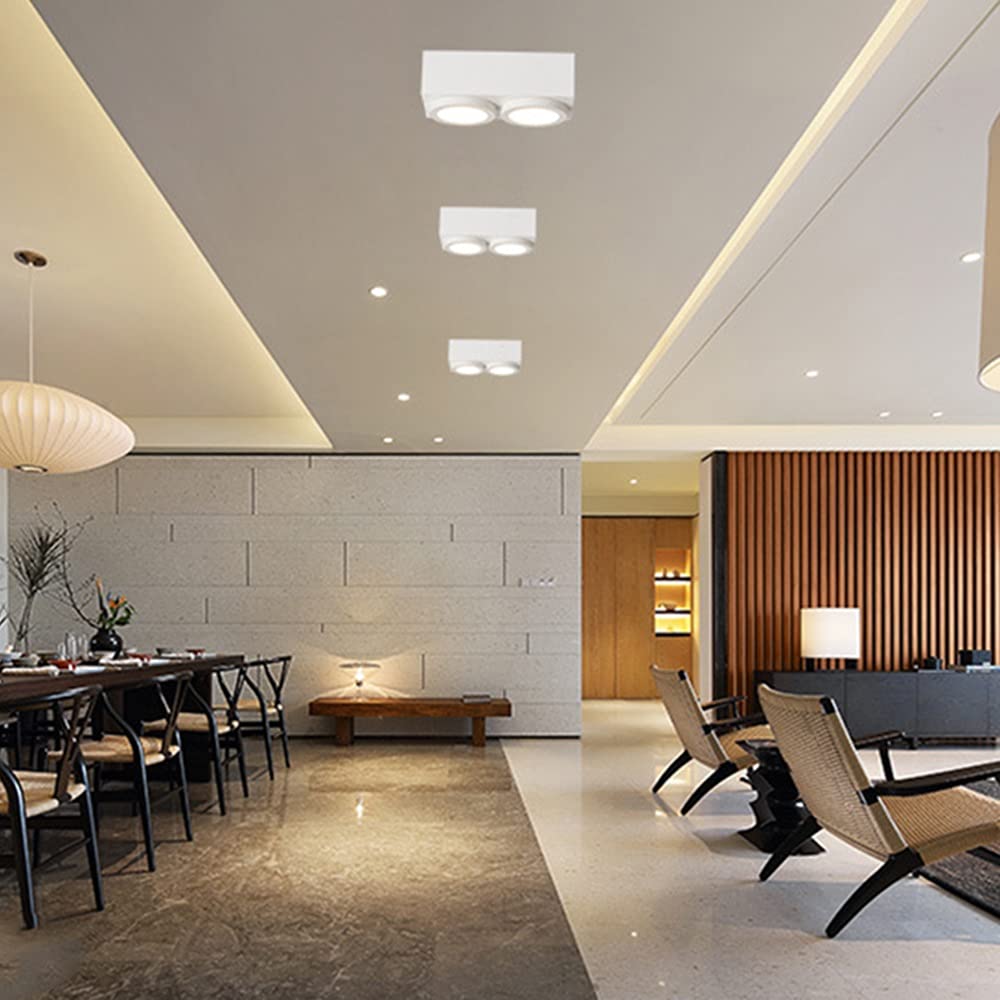 Amazon.co.jp : モダン薄型シーリングライト 7.8 * 3.9インチの正方形