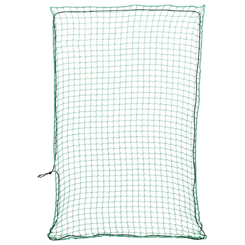 Anhängernetz mit Gummiseil Grün 5x3,5 m PP, UV-beständig und wetterfest, elastisch für Ladungssicherung Auto, SUV, PKW, vielseitig als Transportnetz und Schutznetz