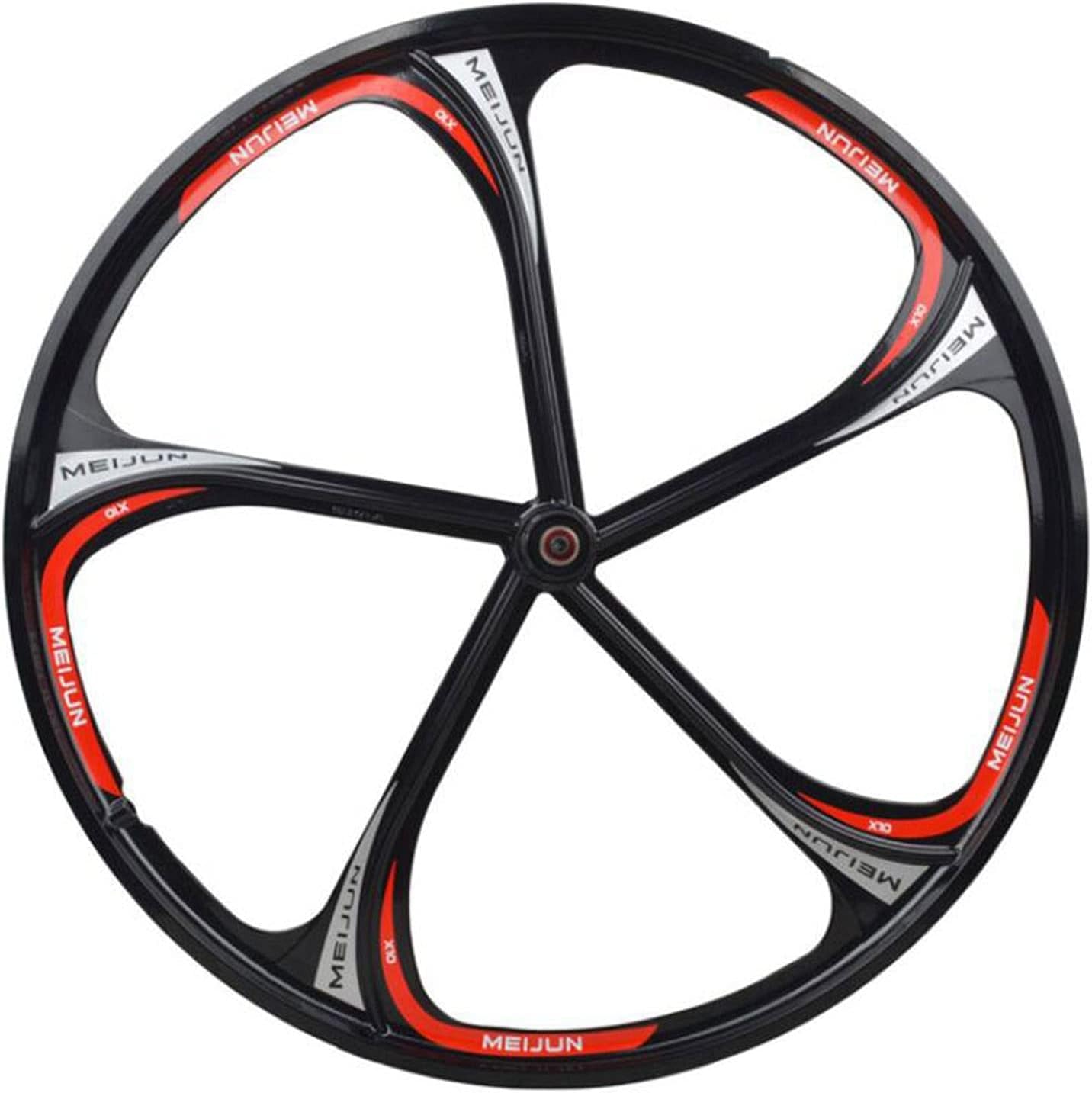 Cerchio da Bicicletta da 26" per Bici MTB (Anteriore Posteriore), Set di Ruote per Bici Cerchi a 5 Razze Freno a Disco Ruote da Ciclismo per Bici da 7/8/9/10 velocità Set di Ruote