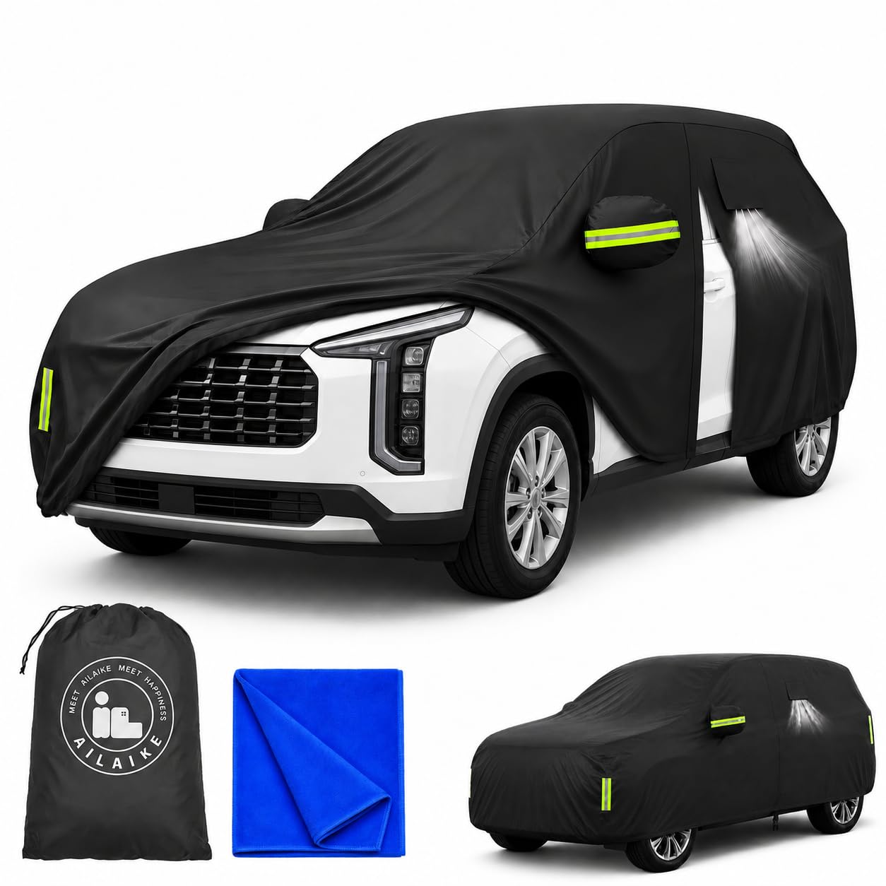 Car Cover Waterproof All Weather Custom Fit for Hyundai Palisade.