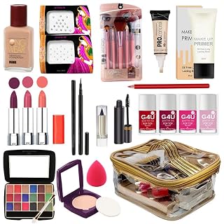 G4U All In One Makeup Kit for Women Full Kit, Multipurpose Makeup Sets With Cosmetic box (24 Pieces) 16D22A1